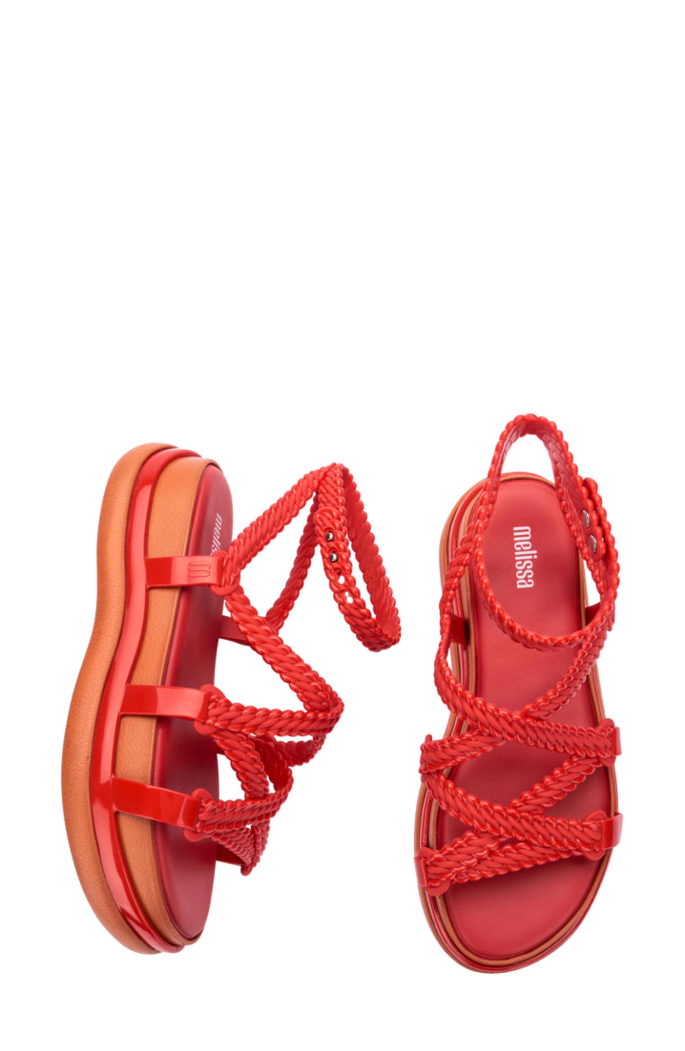 Melissa Buzios Braided Platform Sandal, Alternate, color, 