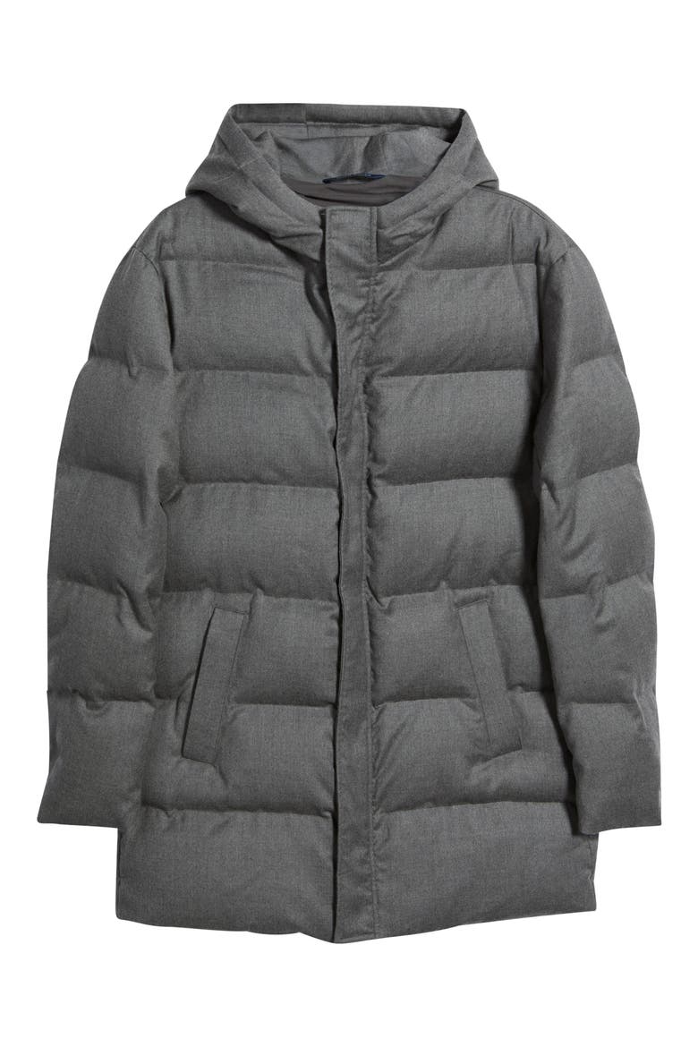 Crown Crafted Cortina Wool & Cashmere Parka, Alternate, color, SMOKE