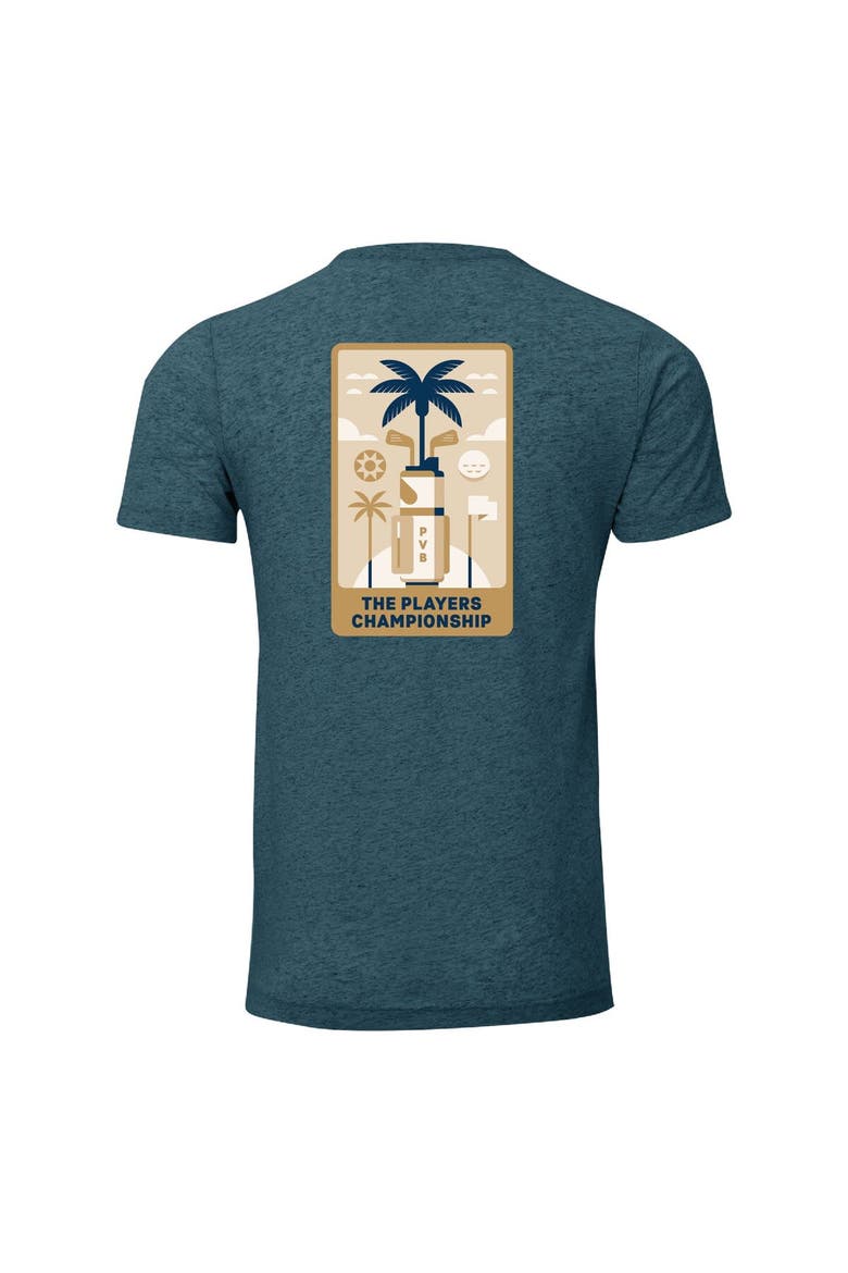 Men's Ahead  Blue THE PLAYERS Golf Bag Instant Classic Tri-Blend T-Shirt, Alternate, color, Blue