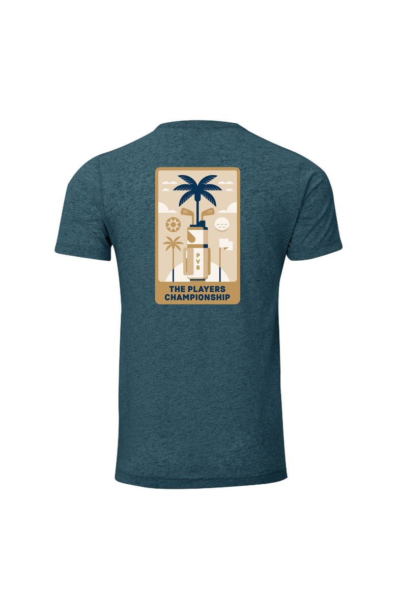 AHEAD Men's Ahead  Blue THE PLAYERS Golf Bag Instant Classic Tri-Blend T-Shirt, Alternate, color, Blue