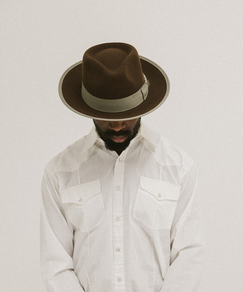 Two Roads Hat Co. Waterloo Fedora In Coffee