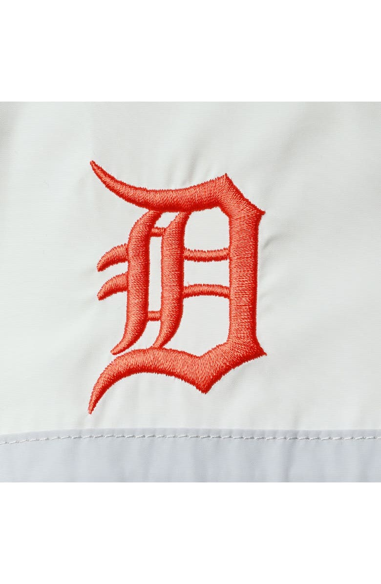 THE WILD COLLECTIVE Women's The Wild Collective Navy Detroit Tigers Colorblock Track Raglan Full-Zip Jacket, Alternate, color, Light Blue