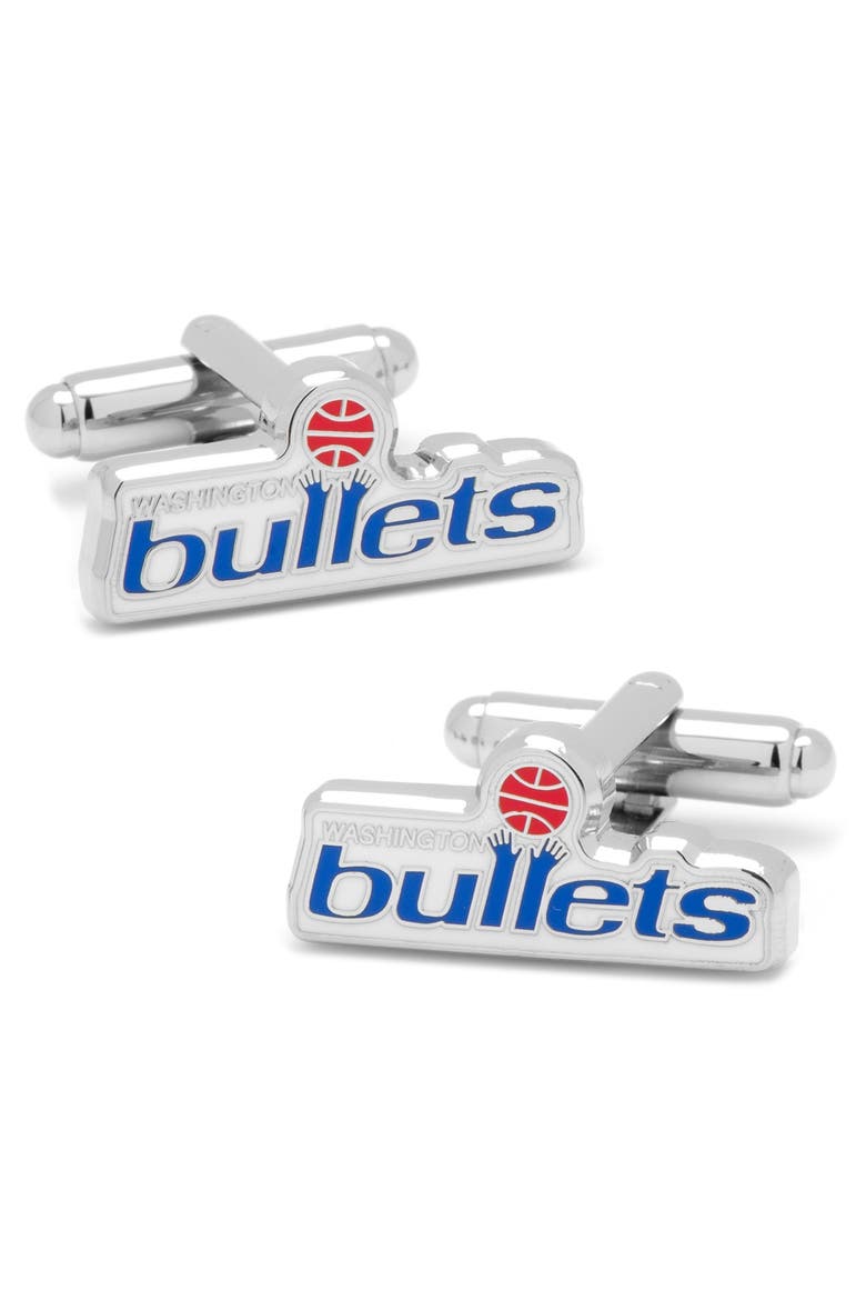 NBA Washington Bullets Cuff Links, Main, color, WASHINGTON BULLETS VINTAGE EDI