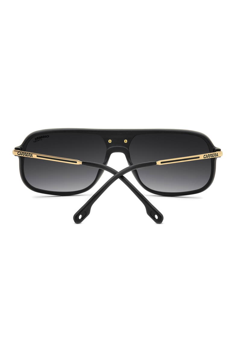 C Sport 62mm Oversize Rectangular Sunglasses, Alternate, color, MATTE BLACK GOLD/ DARK GREY SF