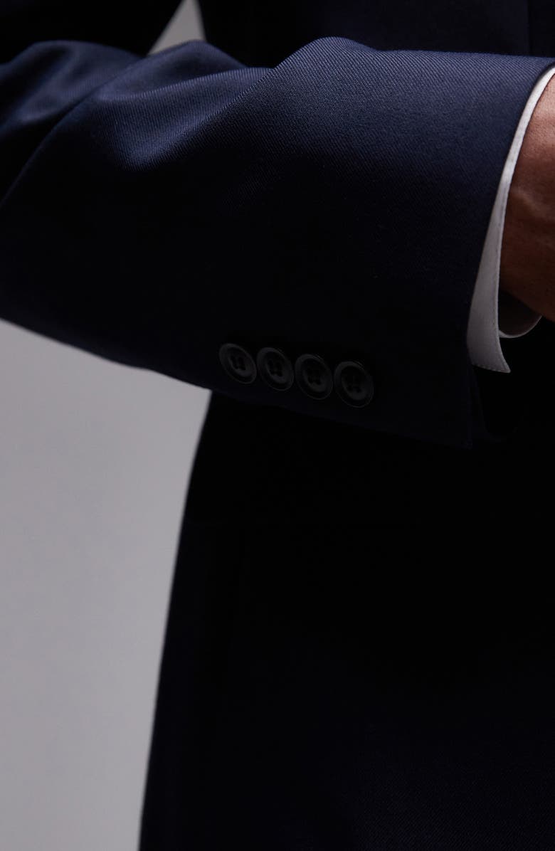 Topman Slim Fit Navy Stretch Suit Jacket, Alternate, color,