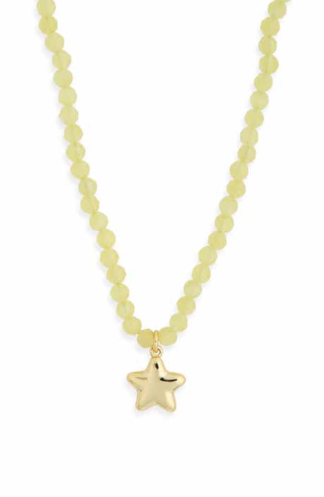 Star Pendant Beaded Necklace
