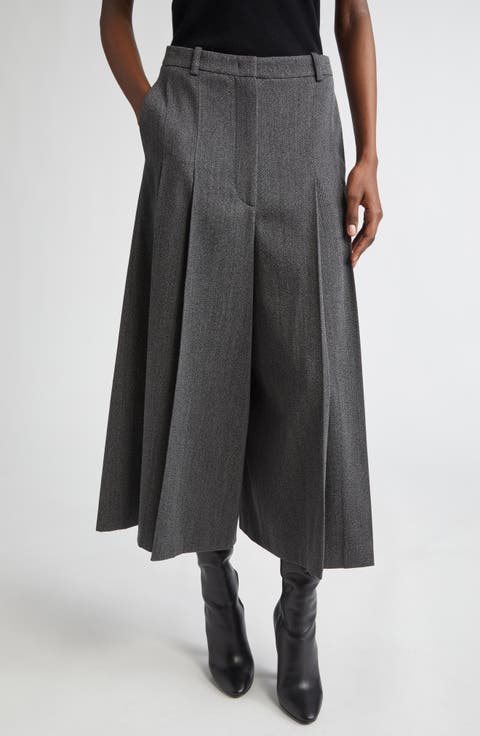 Wide Leg Culotte Pants