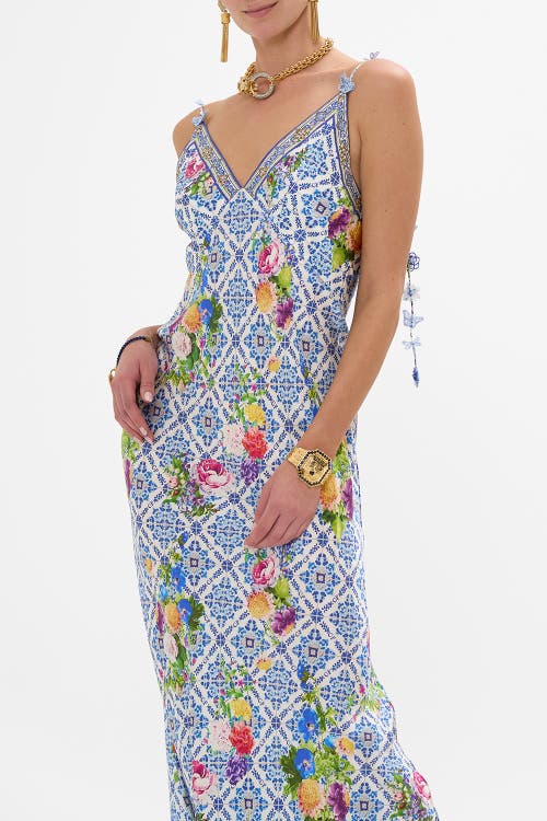 Shop Camilla V Neck Full Length Bias Slip Dress Wall To Wall Wonders