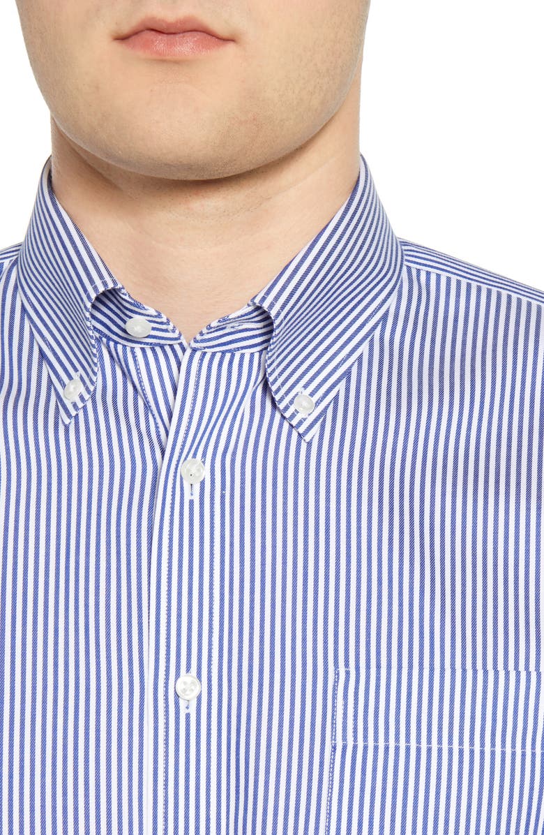 Nordstrom Men's Shop Smartcare<sup>™</sup> Classic Fit Stretch Stripe Dress Shirt, Alternate, color, 