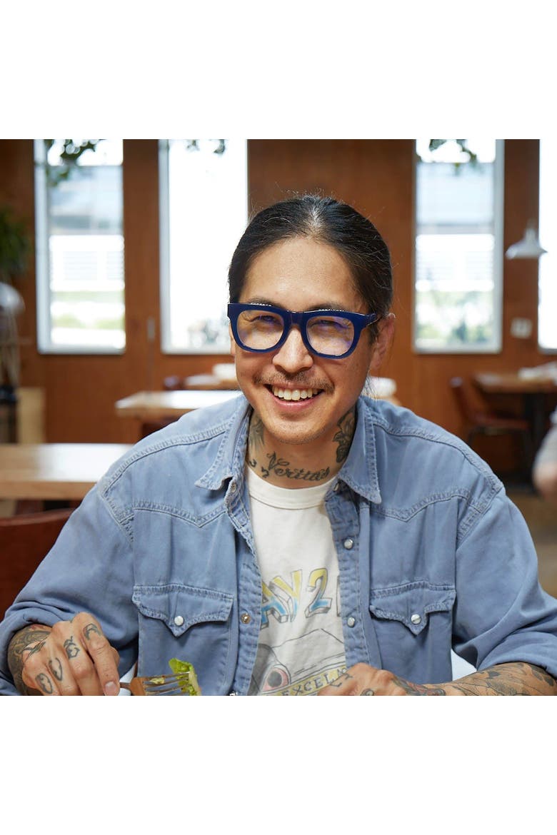 D28 | Reading Glasses, Alternate, color, Gloss Minor Blues