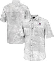 COLOSSEUM Men's Colosseum  White Arizona Wildcats Realtree Aspect Charter Full-Button Fishing Shirt