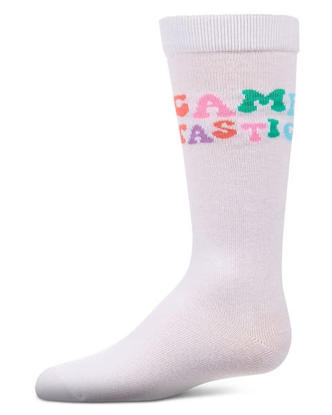 CampTastic  Camp-Themed Fine-Gauge Knee High Sock