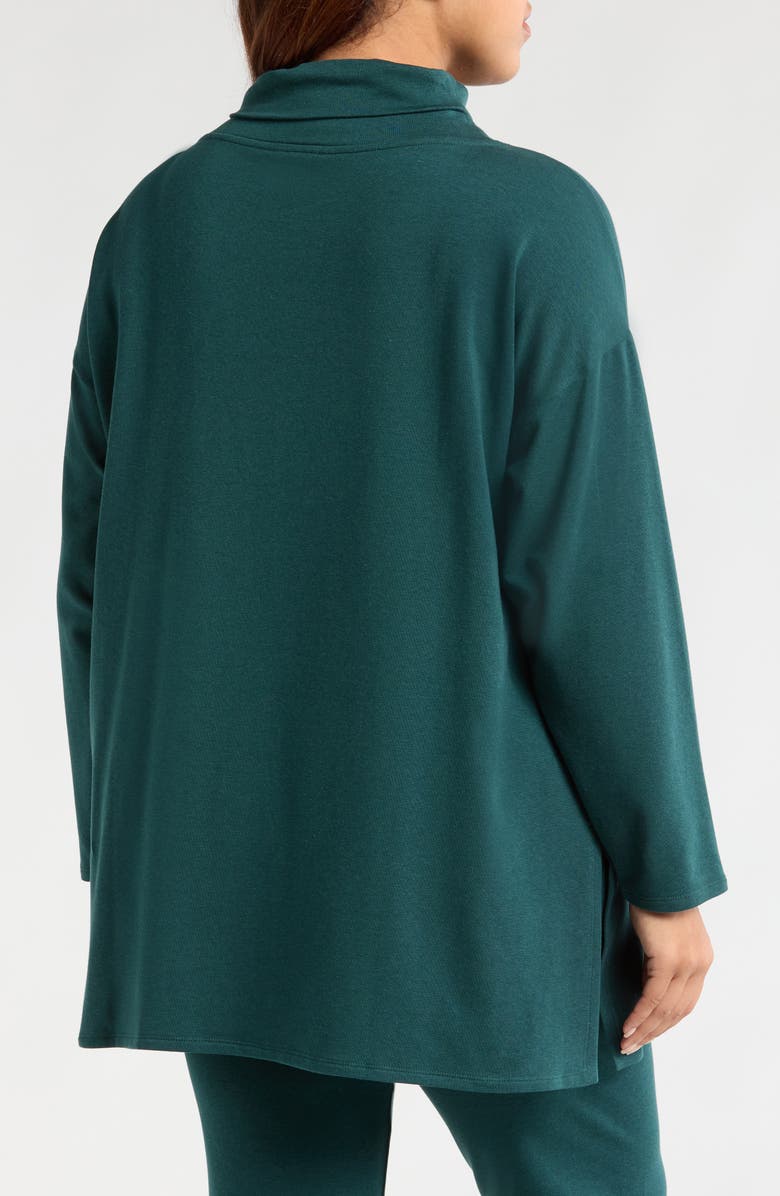 Eileen Fisher Drapey Funnel Neck Terry Tunic, Alternate, color,