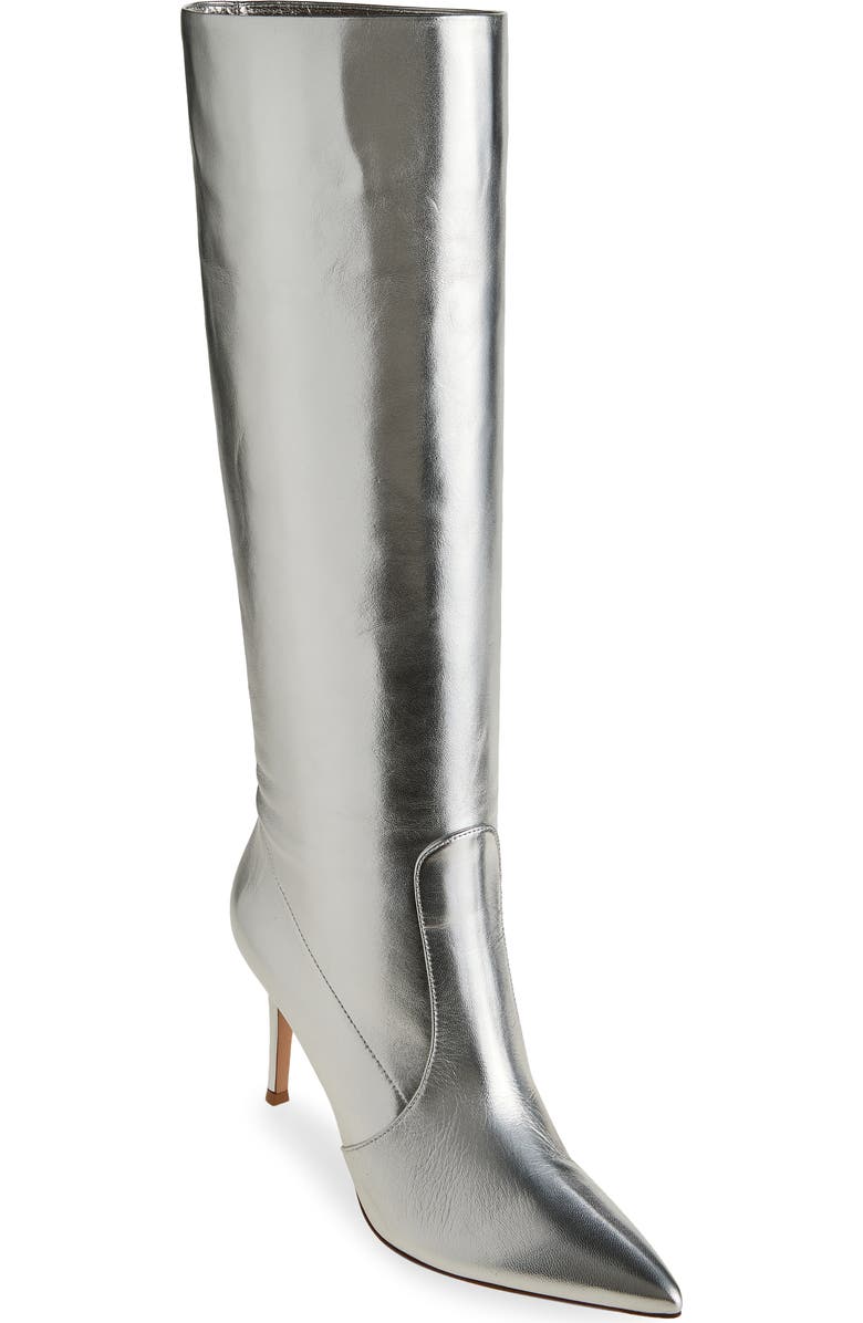 Gianvito Rossi Metallic Tall Boot, Main, color,
