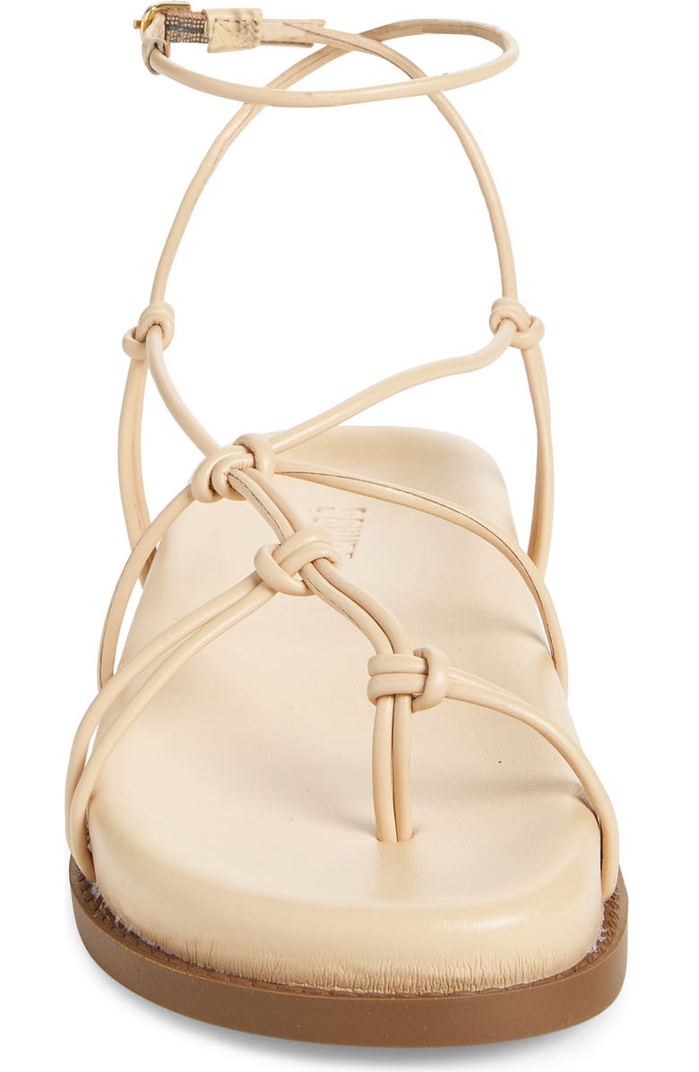 Schutz Calabria Sporty Ankle Strap Sandal, Alternate, color, Natural Nibs