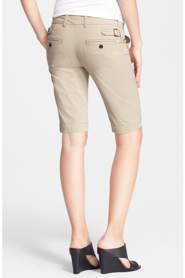 Side Buckle Bermuda Shorts, Alternate, color, LT KHAKI