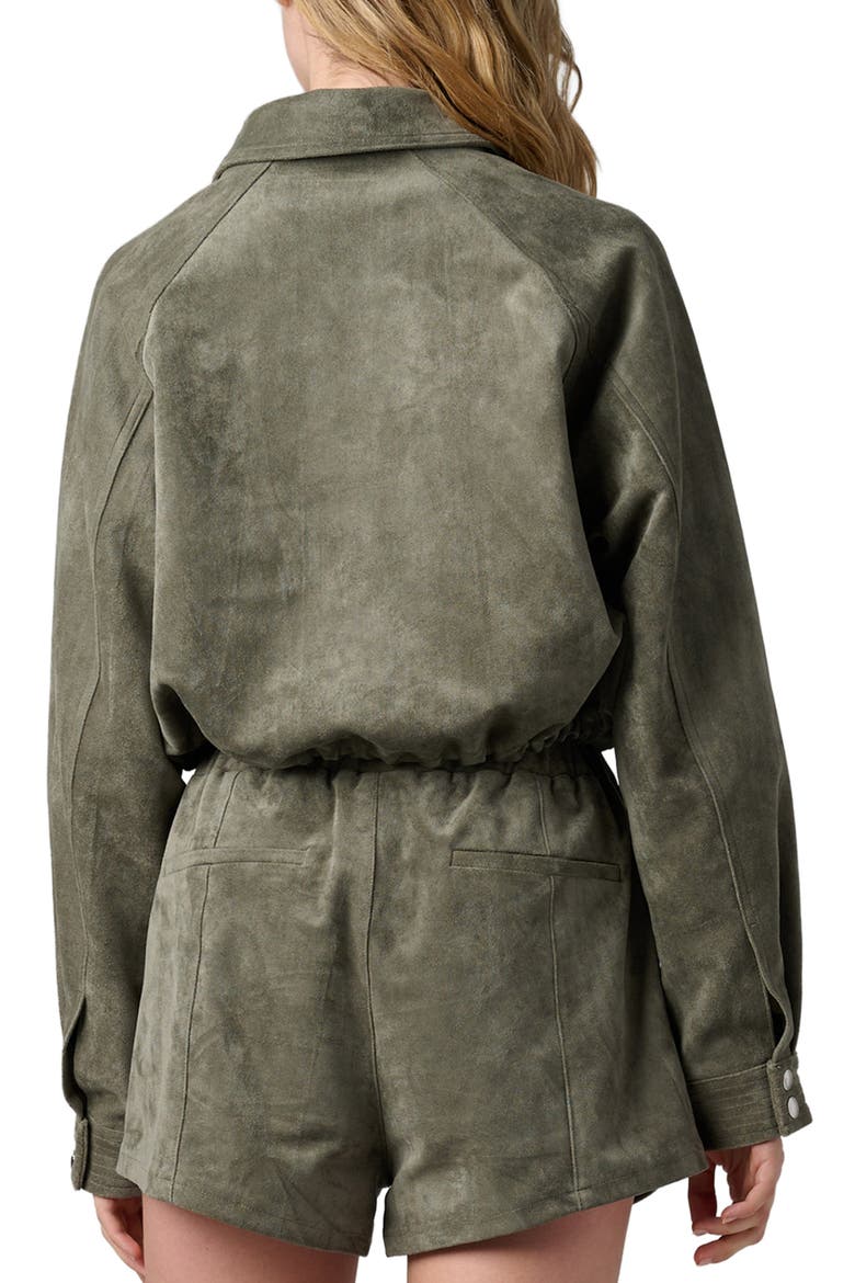 Faux Suede Jacket, Alternate, color, DESERT SAGE