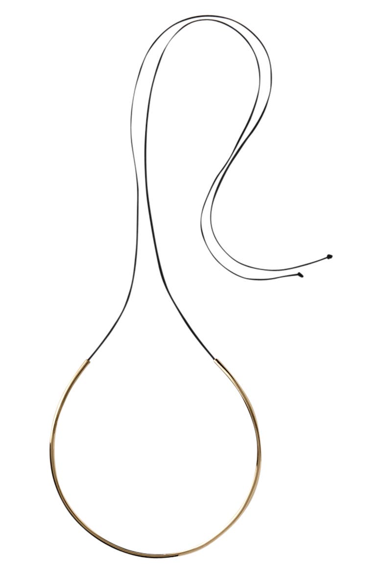 Tube Collar Necklace, Main, color, GOLD