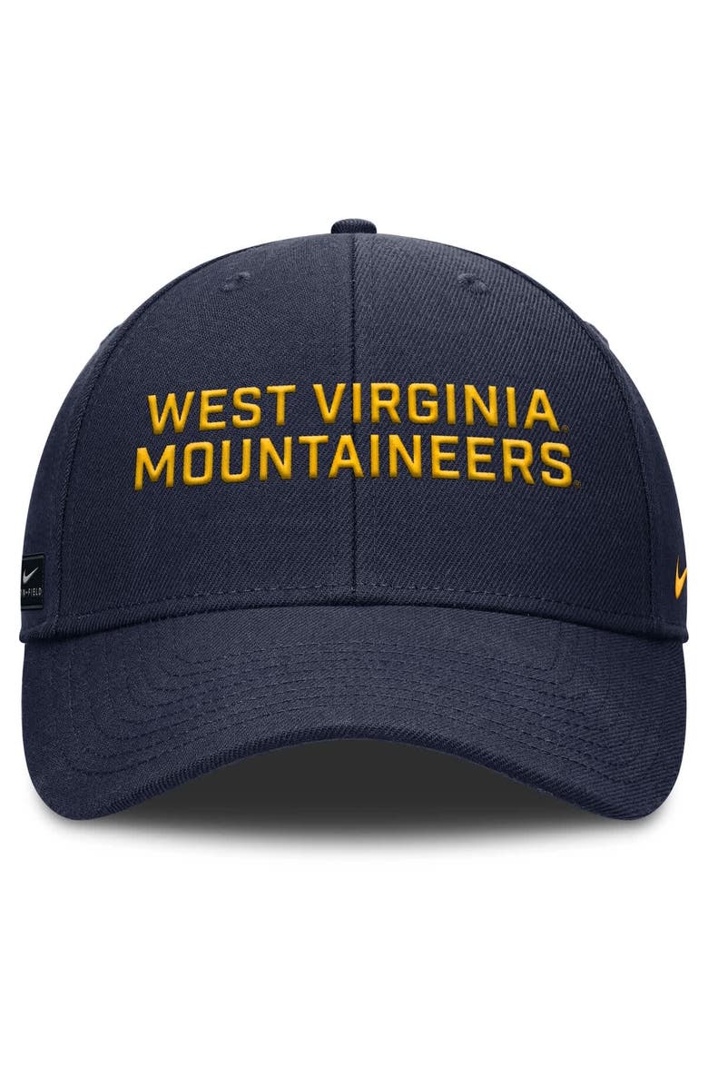 Nike Men's Nike Navy West Virginia Mountaineers Rise Practice Adjustable Hat, Alternate, color, Navy