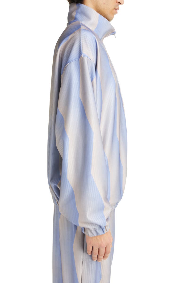 Acne Studios Sublimation Stripe Nylon Stretch Jacquard Jacket, Alternate, color, 