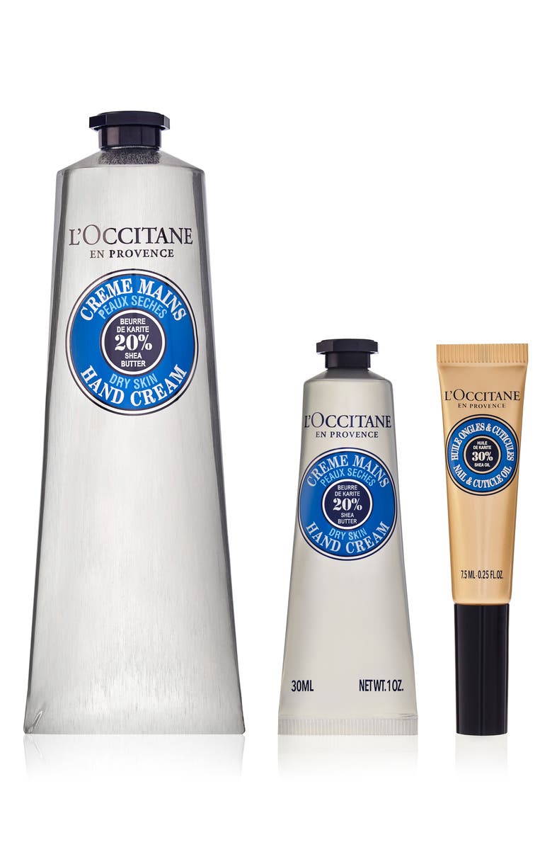L'Occitane Nourished Hands Shea Butter Set $62.50 Value, Main, color,