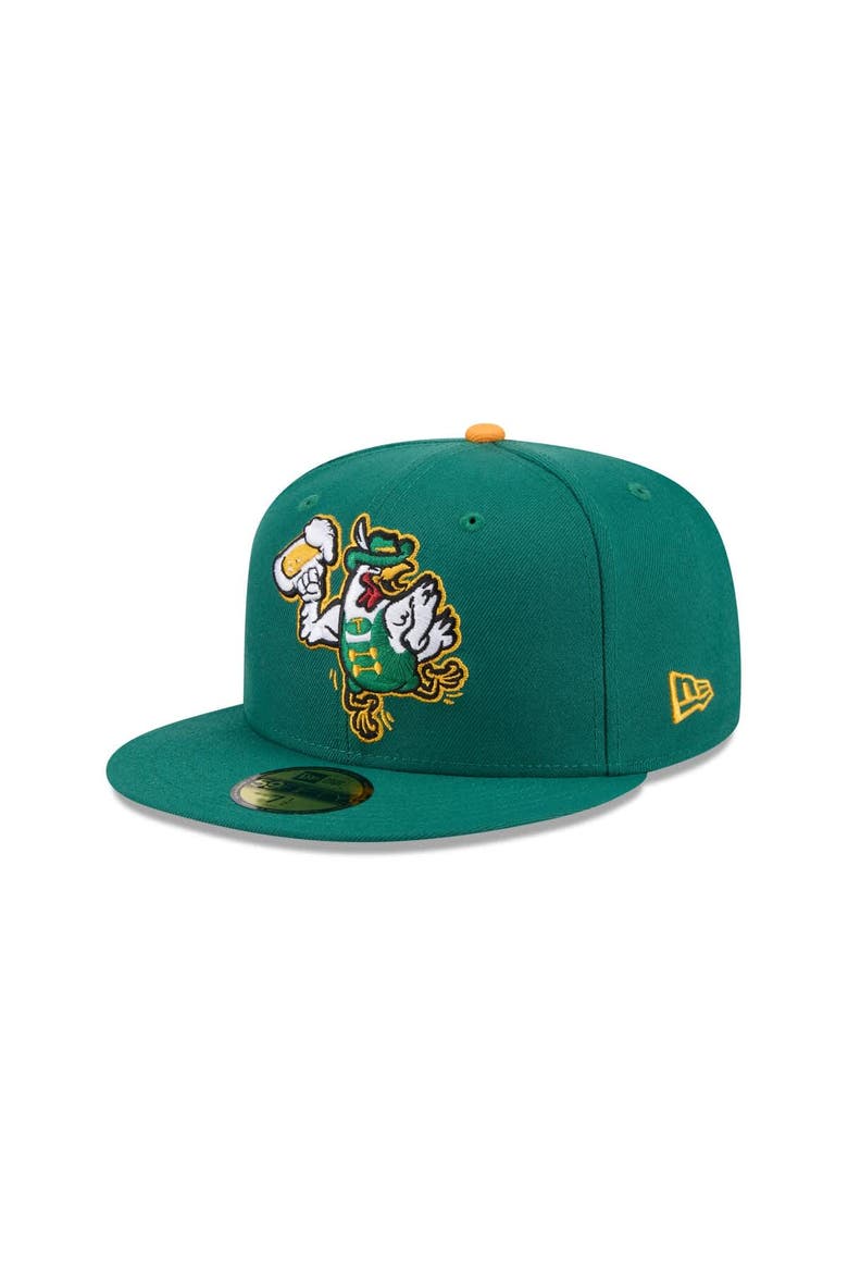 Men's New Era  Green Tulsa Drillers Theme Nights 59FIFTY Fitted Hat, Alternate, color, Green