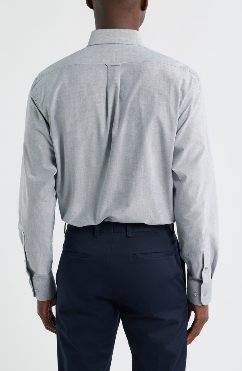 EAGLE Regular Fit Solid Cotton Button-Down Oxford Shirt, Alternate, color, Black