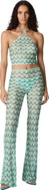 Missoni Top In Viscose With Floral Pattern And Halter Neckline