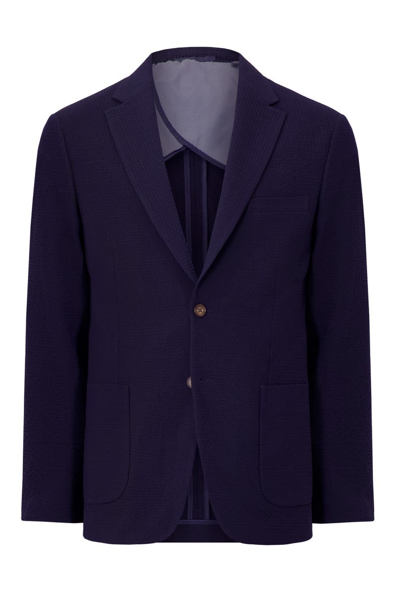 Textured Stretch Seersucker Sport Coat, Alternate, color, NAVY