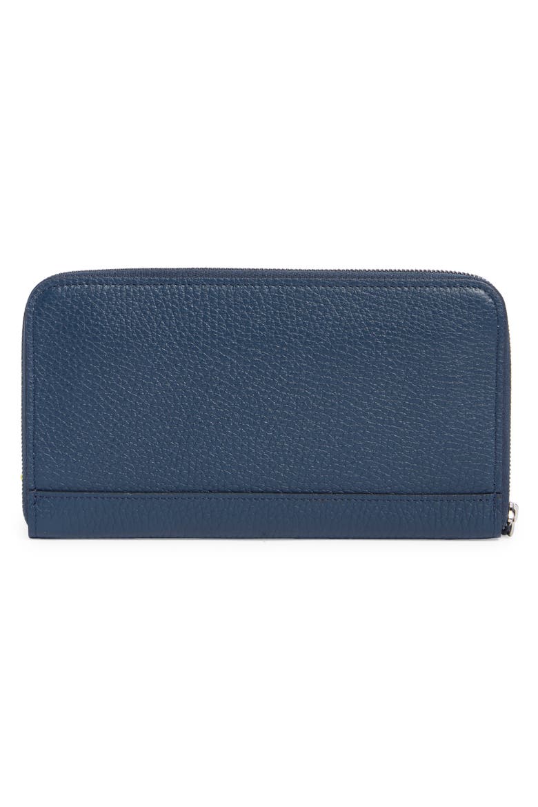 Le Roseau Zip Wallet, Alternate, color, PILOT BLUE