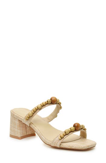 NICOLE MILLER NICOLE MILLER WOODEN BEAD SLIDE SANDAL