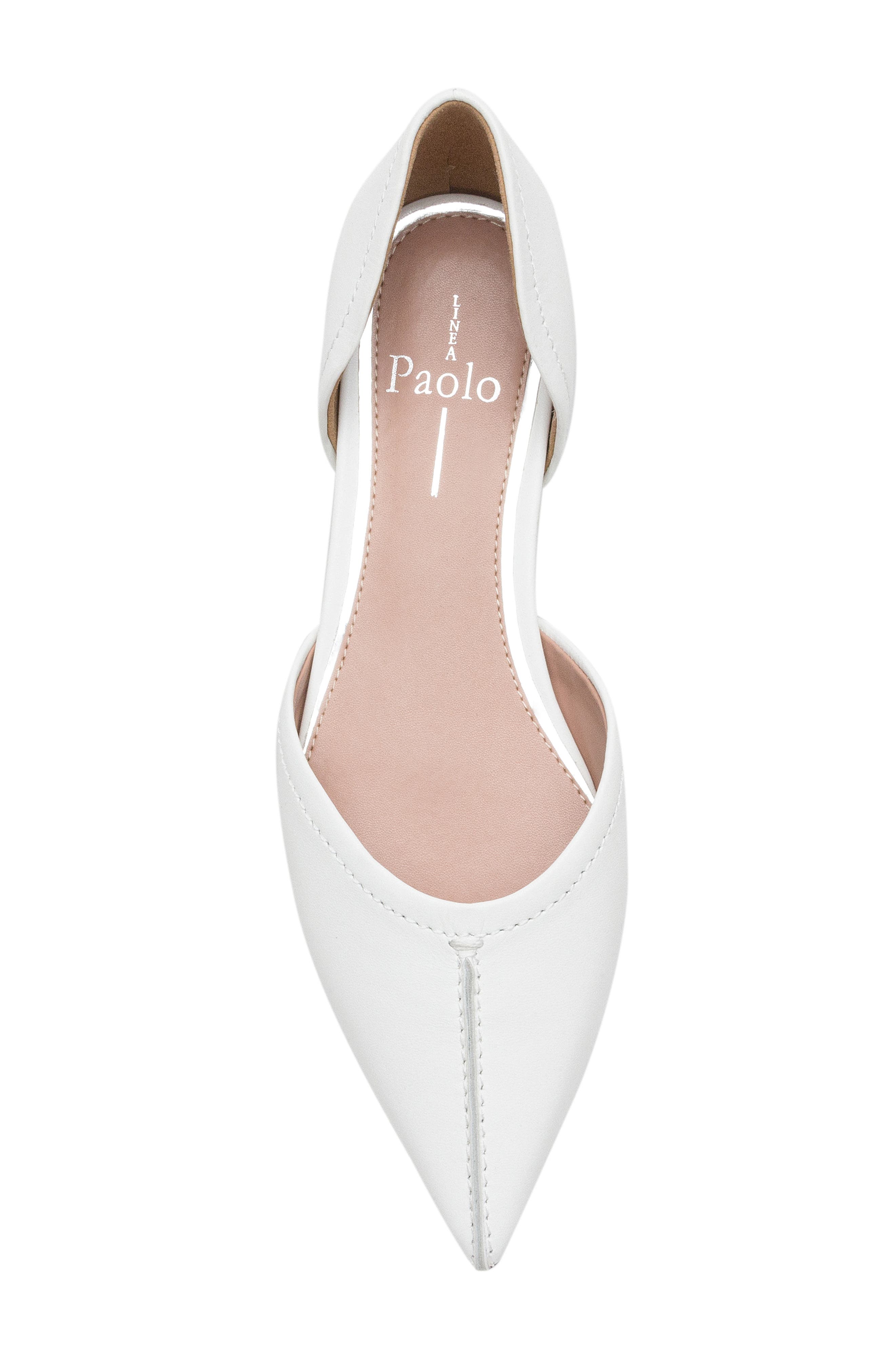 Doria Pointed Toe Flat, Alternate, color, EGGSHELL