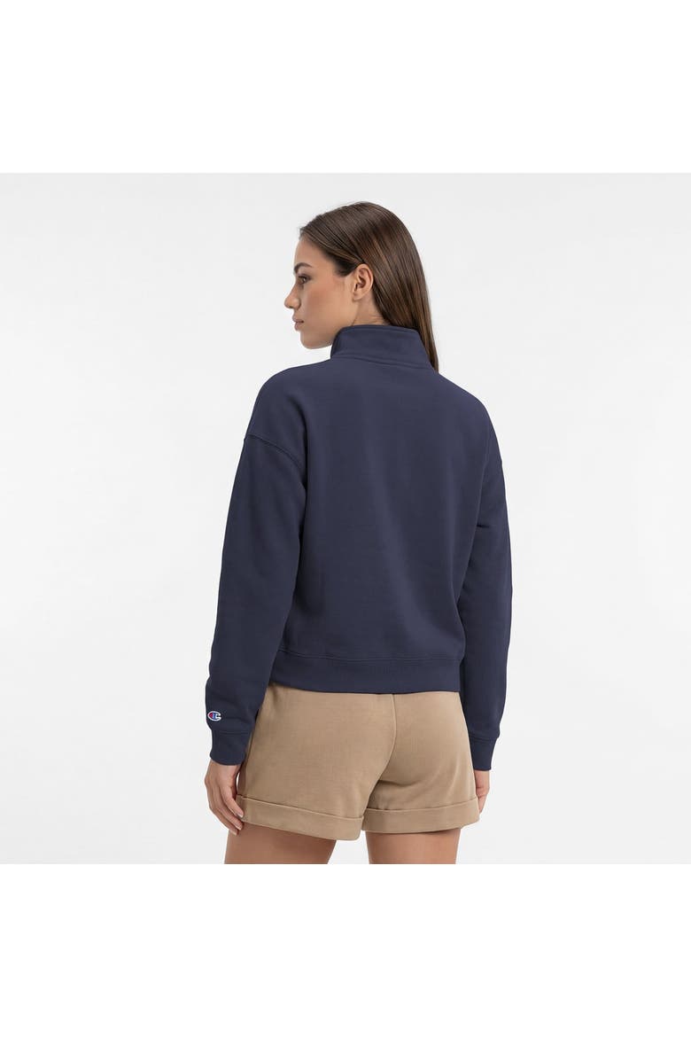 Women's Champion  Navy Colorado Avalanche Powerblend Quarter-Zip Sweatshirt, Alternate, color, Navy