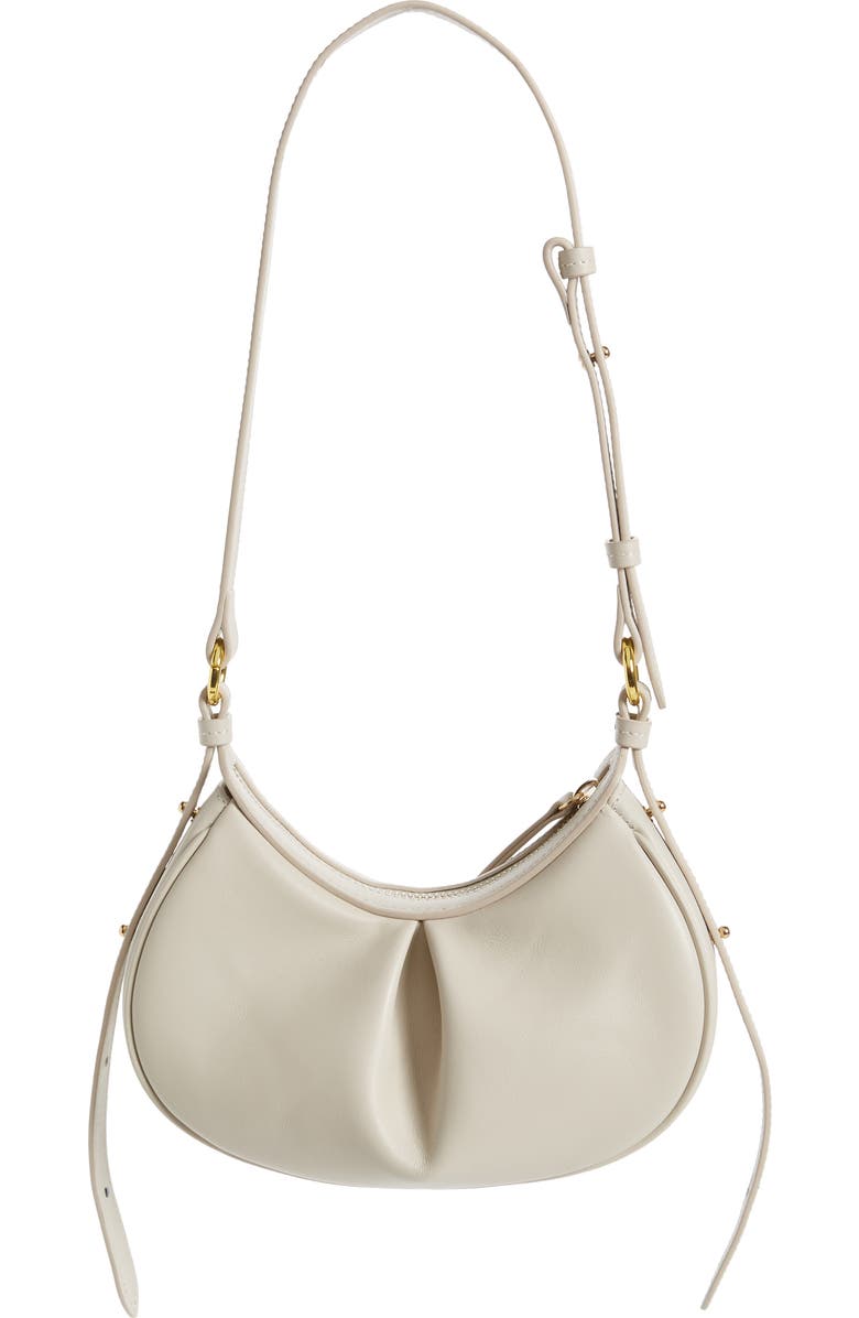 Yuzefi Mini Bean Bag Leather Handbag, Alternate, color,