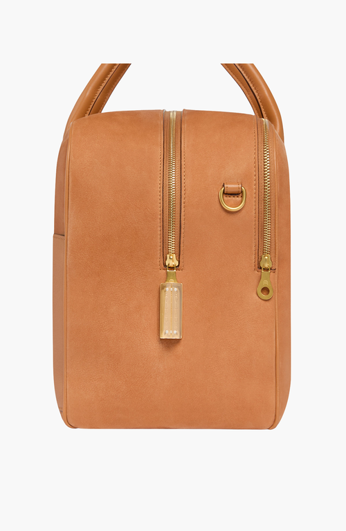 Aviteur Cristallo Nubuck Weekend Bag In Brown