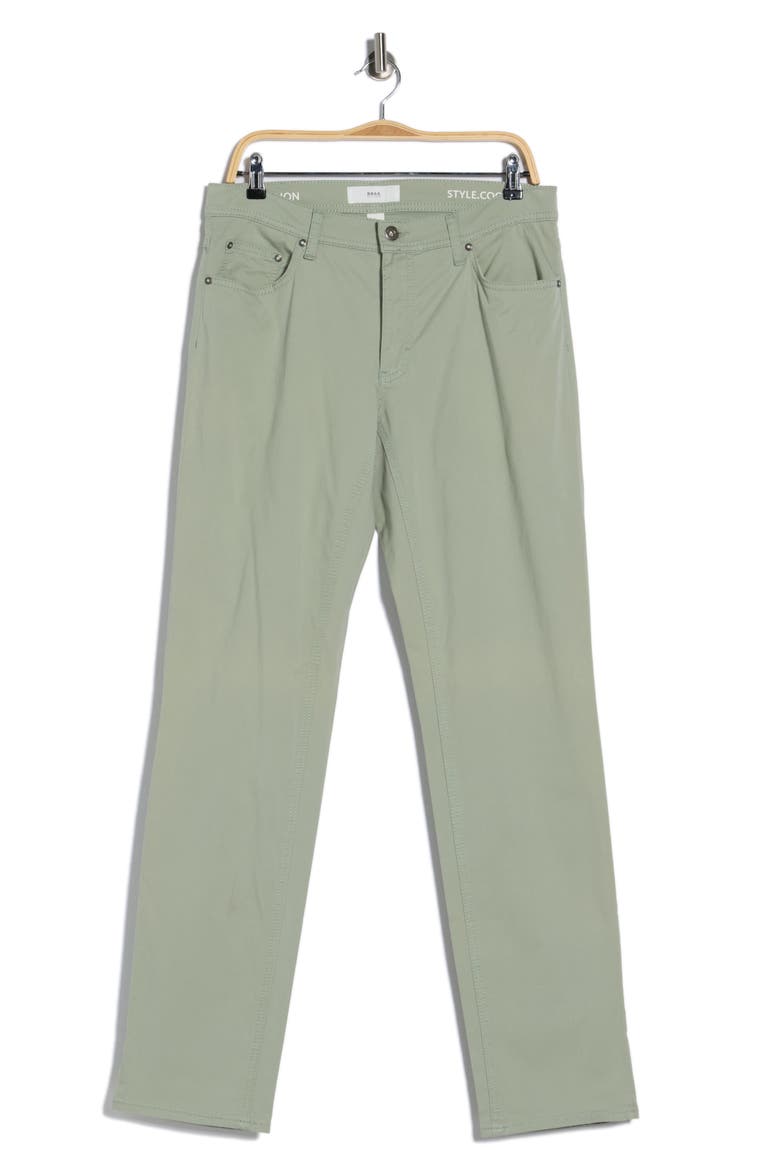 Cooper Fancy Stretch Cotton Twill Pants, Alternate, color, MATCHA