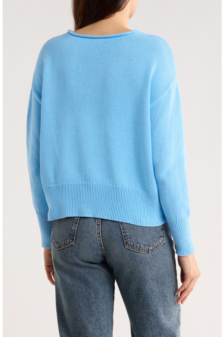 Crewneck Sweater, Alternate, color, BLUE