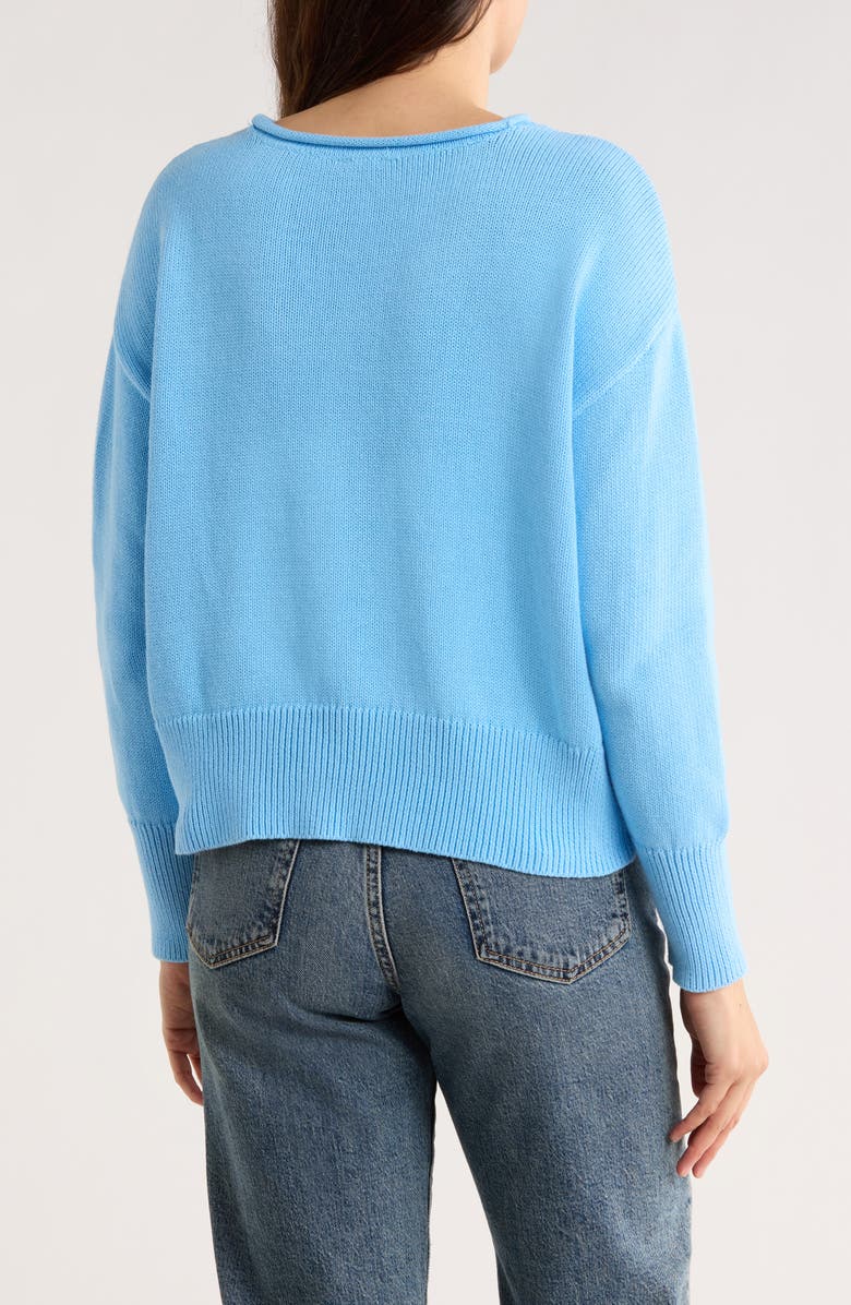 CeCe Crewneck Sweater, Alternate, color, Blue