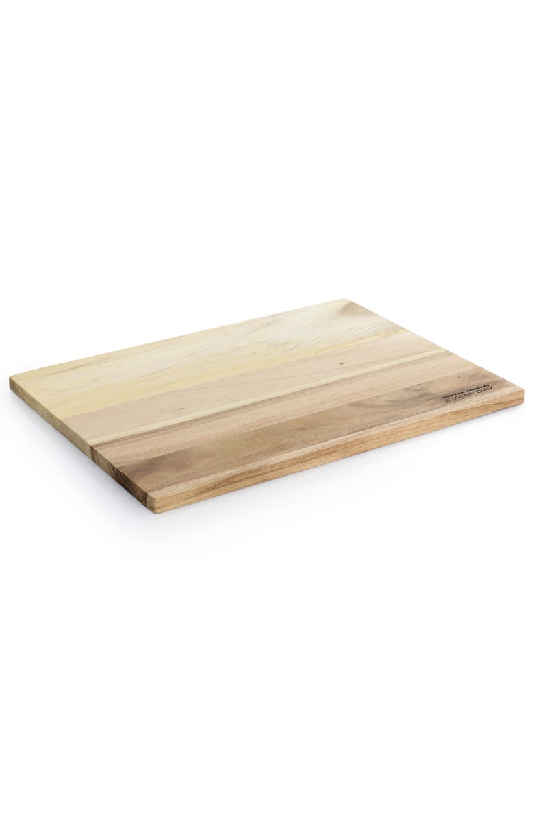 Martha Stewart Everyday Westhaven 15 x 11 Inch Rectangle Acacia Wood Cutting Board, Alternate, color, Brown