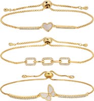 EYE CANDY LOS ANGELES Set Of 3 Chloe Cubic Zirconia Bracelets