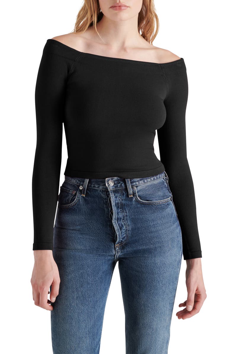 Steve Madden Ressi Off the Shoulder Sweater, Main, color, 