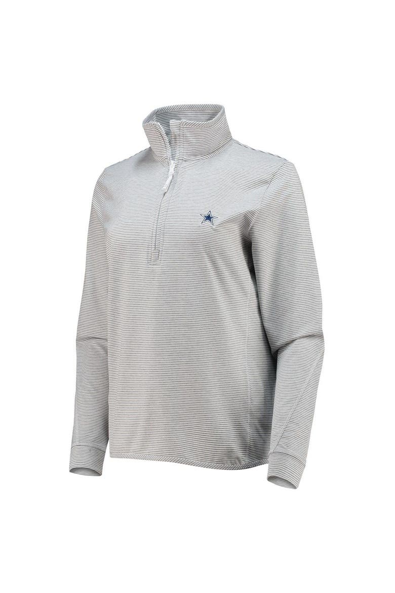 Women's Vineyard Vines Heather Gray Dallas Cowboys Sankaty Shep Half-Zip Pullover Top, Alternate, color, Heather Gray