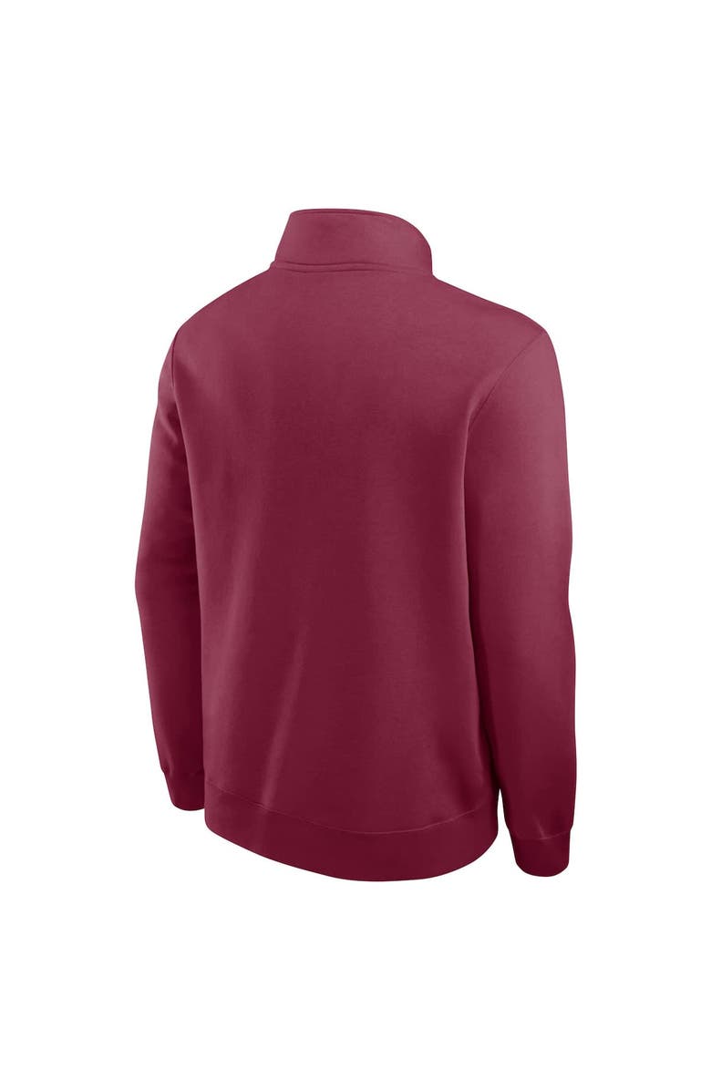 Nike Men's Nike Burgundy Philadelphia Phillies Cooperstown Collection Fleece Half-Zip Pullover, Alternate, color, 