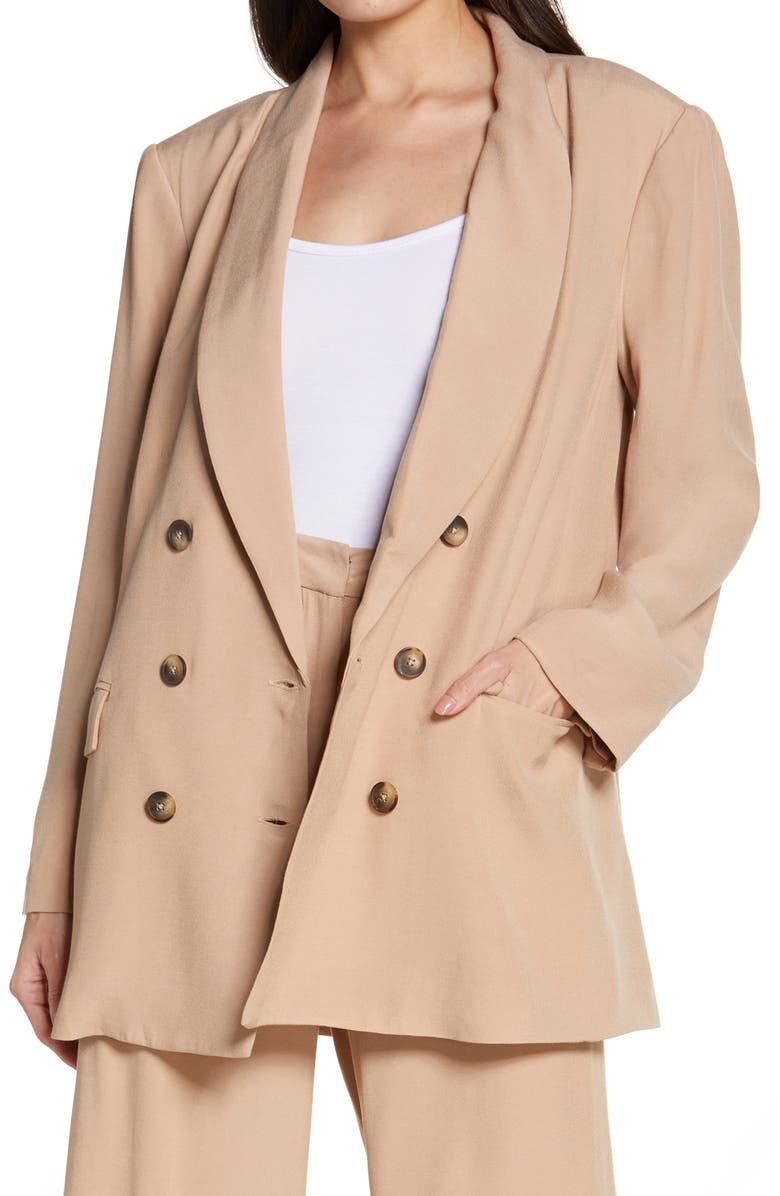 L'AGENCE Jayda Relax Double Breasted Blazer, Main, color,