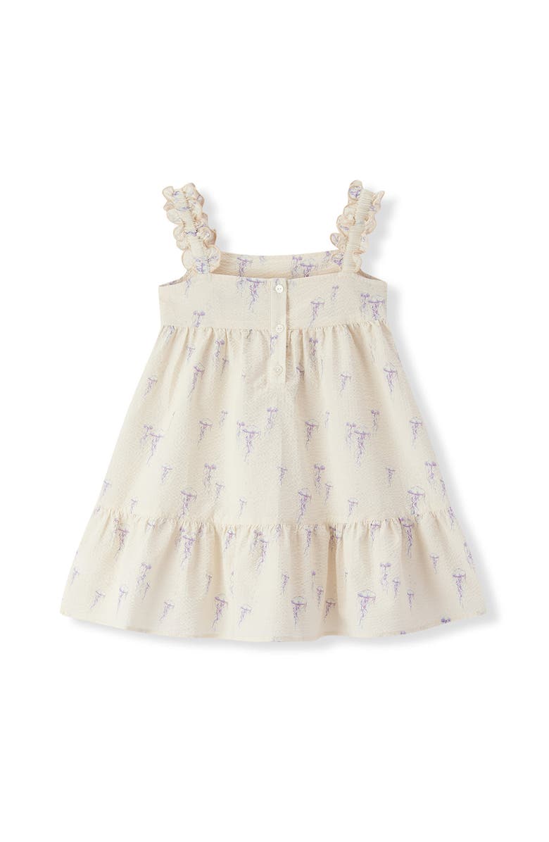 Milkbarn Ruffle Tiered Dress, Alternate, color, Sunset Jellyfish