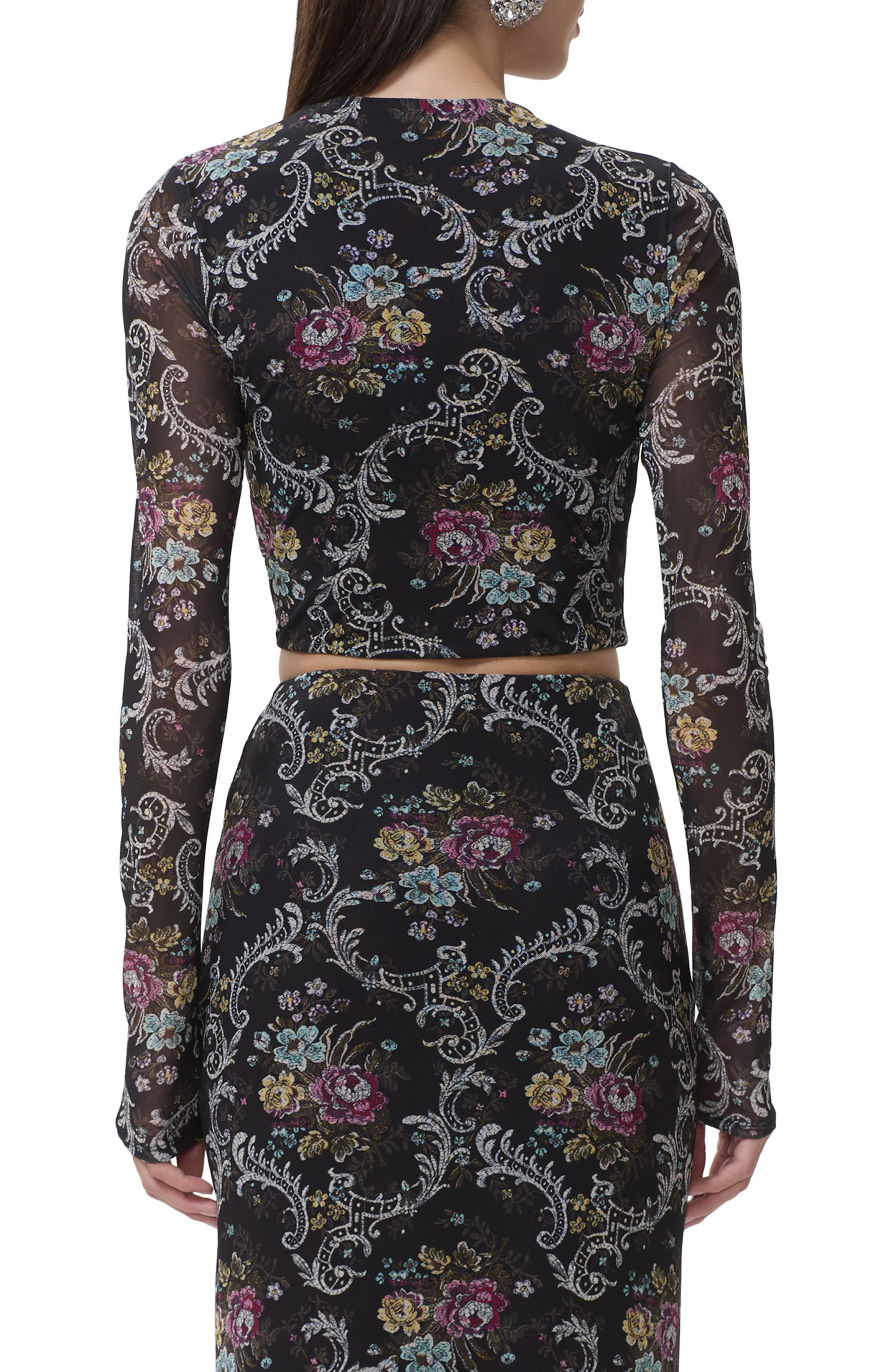 Chaya Floral Asymmetric Cutout Top - image 2