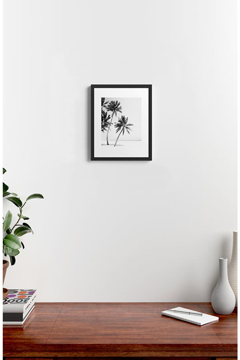 Island Framed Art Print, Alternate, color, BLACK-WHITE