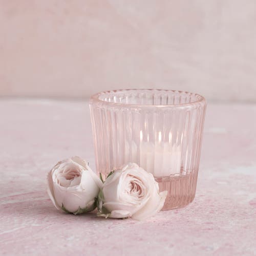 The Collective Home Pressed Pink Glass Tealight / Votive Holders