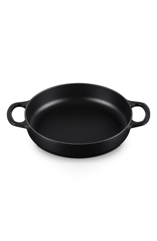 Le Creuset Signature Enamel Cast Iron Everyday Pan In Licorice