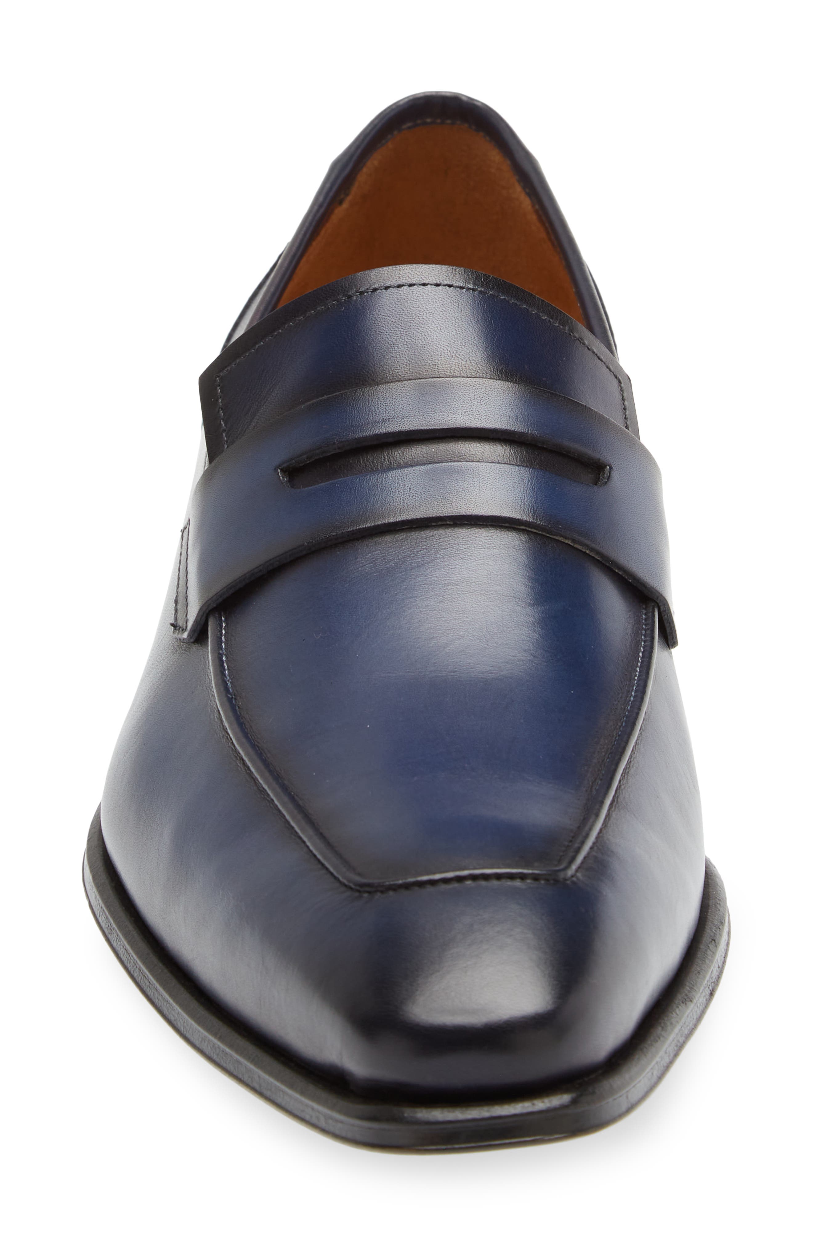 Ginza Penny Loafer, Alternate, color, BLUE